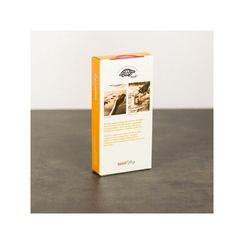 Packaging of Teeli flip empty tea bags for ecological and biodegradable infusion