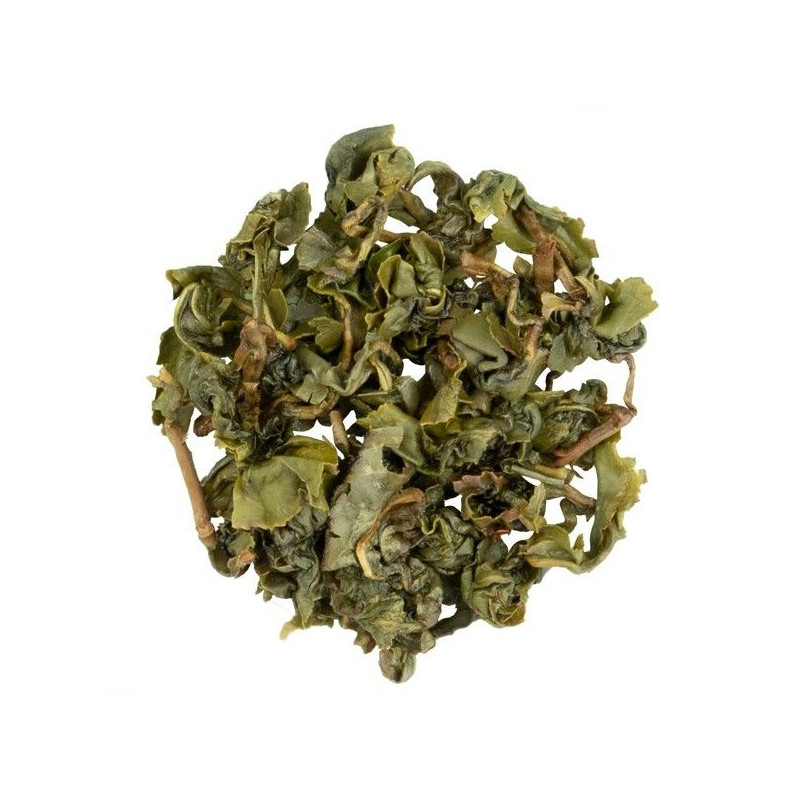 gerolde groene en bruine Oolong Nantou Green Jin Xuan theebladeren