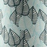 patroon van zwarte en blauwe bladeren op washi-papier doos voor Ryokucha thee