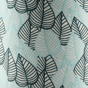 Schwarze und blaue Blattmuster auf Washi-Papierschachtel für Ryokucha-Tee