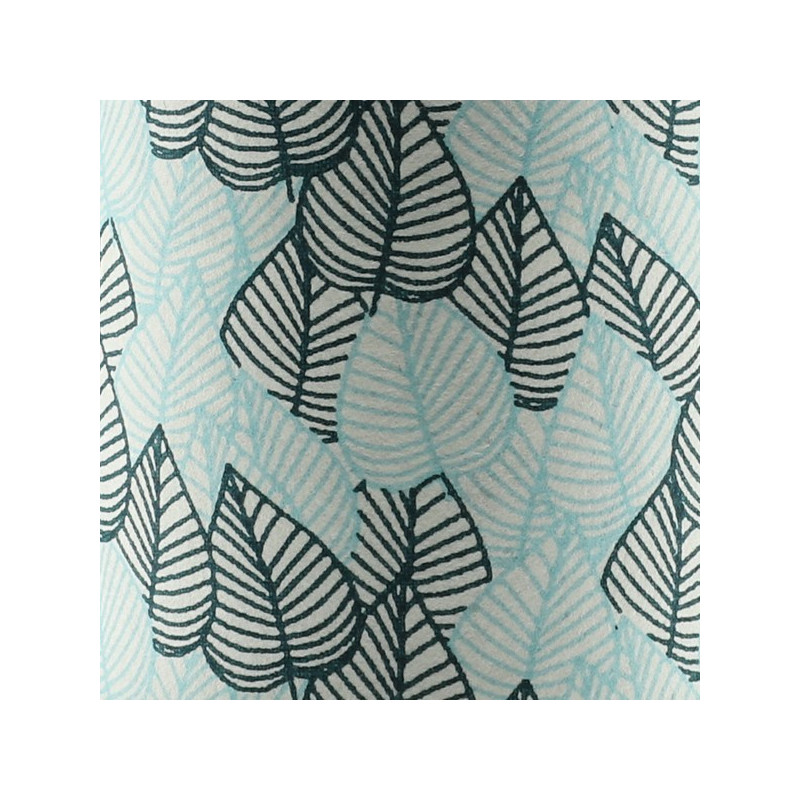 Black and blue leaves pattern on washi paper box for Ryokucha tea