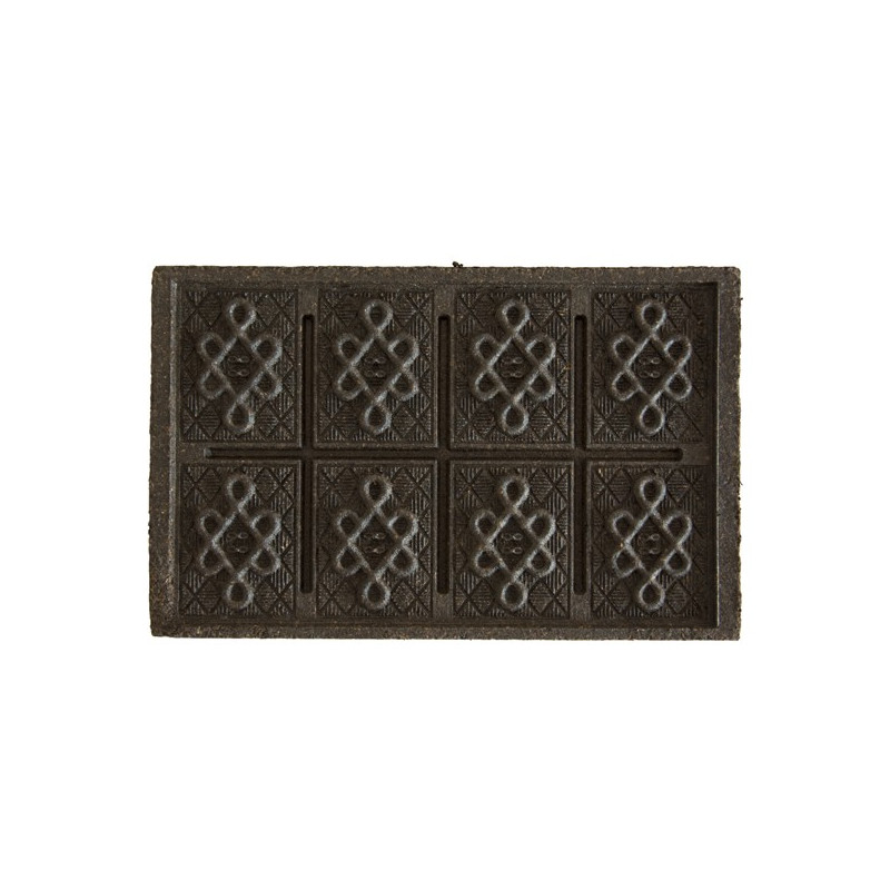 Pu-Erh-Teeziegel mit geometrischen Mustern und traditionellen Symbolen