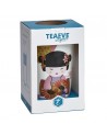 Kräuterteekanne Little Geisha mit Geisha-Illustration und Fächern aus Keramik in Kartonverpackung