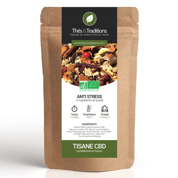 TISANE CBD BIO ANTI STRESS - EN VRAC