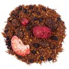 mengsel van rooibos met gedroogd rood fruit aardbei framboos en zwarte bessen