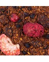 mélange de rooibos avec fruits rouges séchés fraise framboise et baies noires