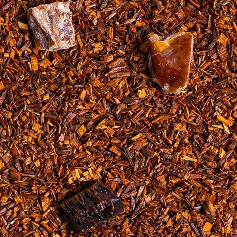 miscela di rooibos con pezzi di dattero e vaniglia per un'infusione golosa