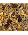 mélange tisane clou de girofle graines fenouil écorces orange fleurs séchées