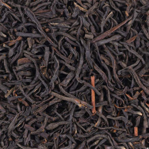 lose Blätter des ruandischen Schwarztees Rukeri OP – natürliche Textur und Farbe