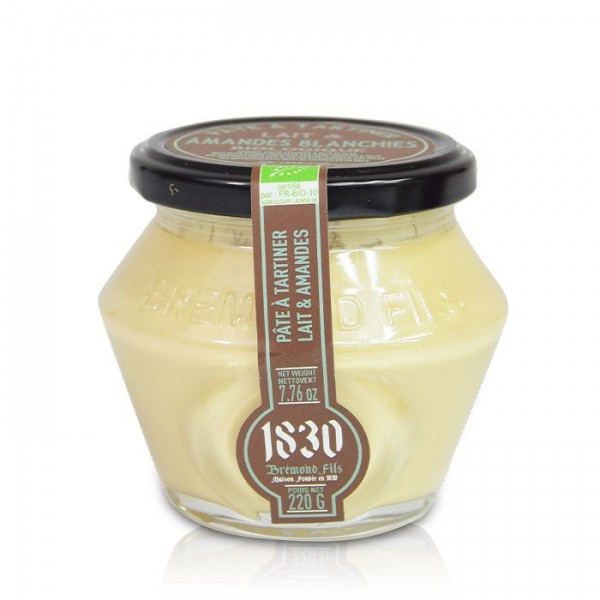 Organic milk & blanched almond spread Organic milk & blanched almond spread