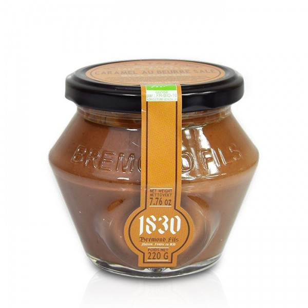 Organic hazelnut, milk and salted butter caramel spread