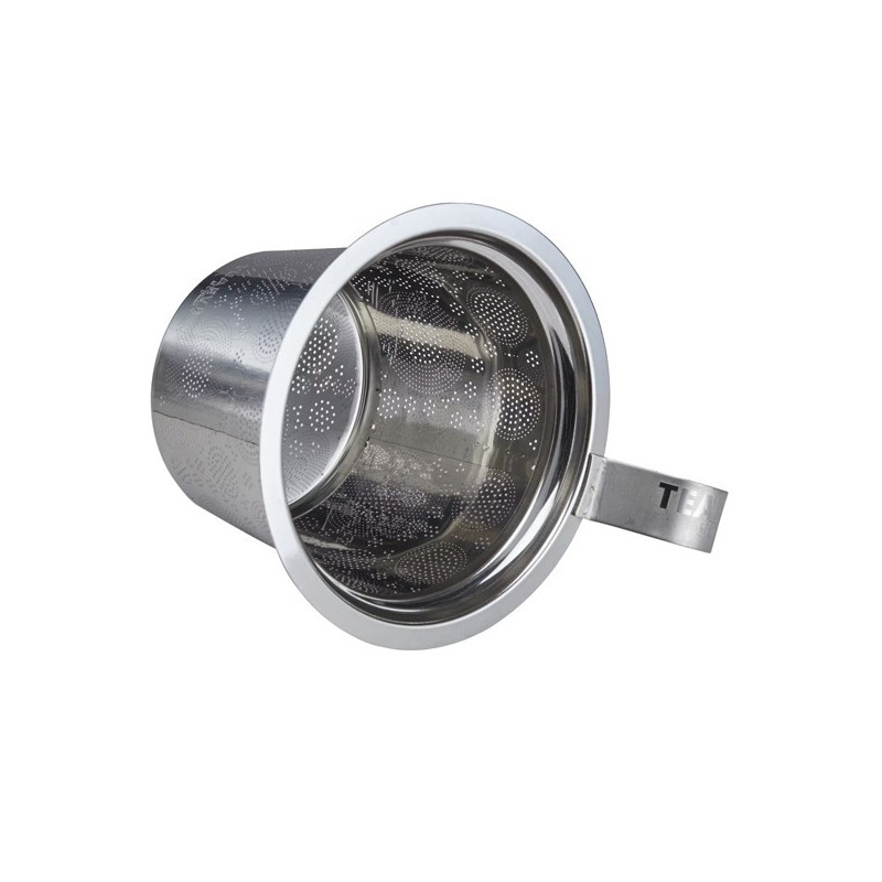 stainless steel tea infuser with perforated handle for tea and infusion