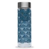 Théière verre gingko Bleu de prusse Théière verre gingko Bleu de prusse