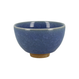 Dark blue Celadon teacup