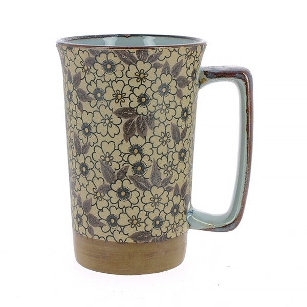 Mug Retro Fleurs et Feuilles Mug Retro Fleurs et Feuilles
