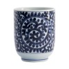 Blue Spiral Japanese Cup