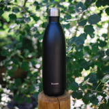 Black insulated bottle