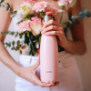 Qwetch powder pink insulated bottle