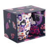 Mok 380ml decor Maiko motieven bloemen en waaiers in geschenkdoos Tokyo Design Studio