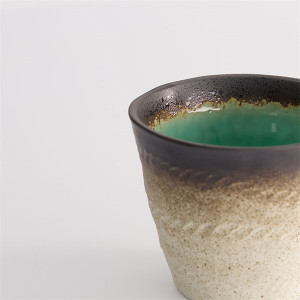 Mug giapponese Yamasaku verde giada in gres