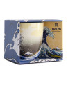 Mug décor vague de Kanagawa motif Hokusai 380ml dans emballage Tokyo Design Studio