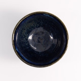 Interno della tazza blu cobalto Sori 200ml con finitura lucida e texture sfumata