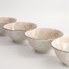 Set of 4 Kawaii Lucky Cat Bowls - Tokyo Design Studio