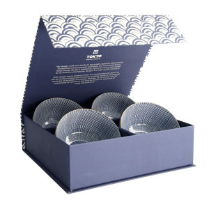Set of 4 Tokusa Japanese Bowls - Tokyo Design Studio