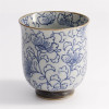 Sometsuke Peony Cup 200ml Blue Patterns - Ceramic