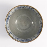 Sometsuke Peony Cup 200ml Blue Patterns - Ceramic