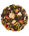 Miscela di tè verde con pezzi di frutta e petali di fiori per infusione aromatizzata Pure Passion
