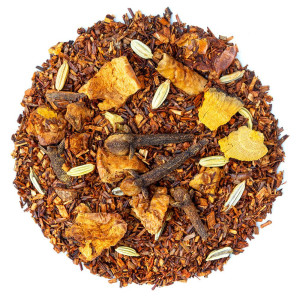 Mischung aus Rooibos, gerösteter Apfel, Zimt, Nelken und Fenchelsamen