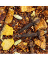 Mischung aus Rooibos, gerösteter Apfel, Zimt, Nelken und Fenchelsamen