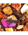 blend of rooibos with cloves flower petals and dried fruit pieces for Christmas infusion