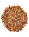 blend of honeybush leaves and twigs for caffeine-free infusion reddish-brown color