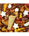 blend of rooibos dried fruits citrus pieces and white stars from enchanted night rooibos