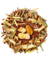 Blend of ginger lemon rooibos with peel pieces and dried herbs