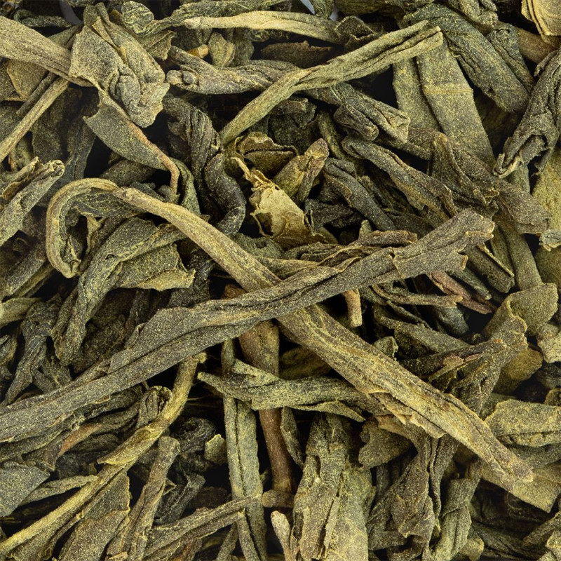 gedroogde groene thee sencha matcha bladeren voor natuurlijke infusie