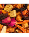 Mischung aus getrockneten Früchten und Blütenblättern für Kräutertee Oasis Tropicale von Thés & Traditions