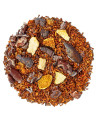 mengsel van rooibos met stukjes sinaasappelschil en cacaobrokjes voor een lekkere infusie