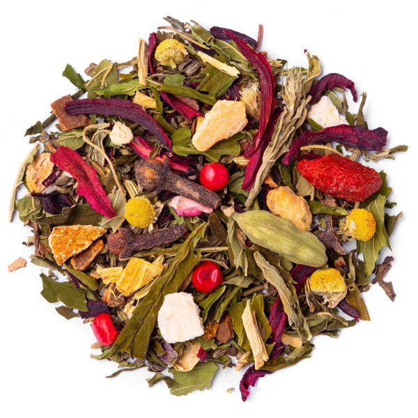 Organic CBD anti-stress herbal tea – calming hemp infusion
