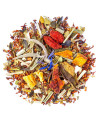 mengsel van verslankende rooibos met stukjes citrusvruchten bessen en natuurlijke kruiden Thés Traditions