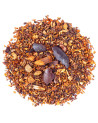 Rooibos blend with cocoa pieces and spices for gourmet infusion