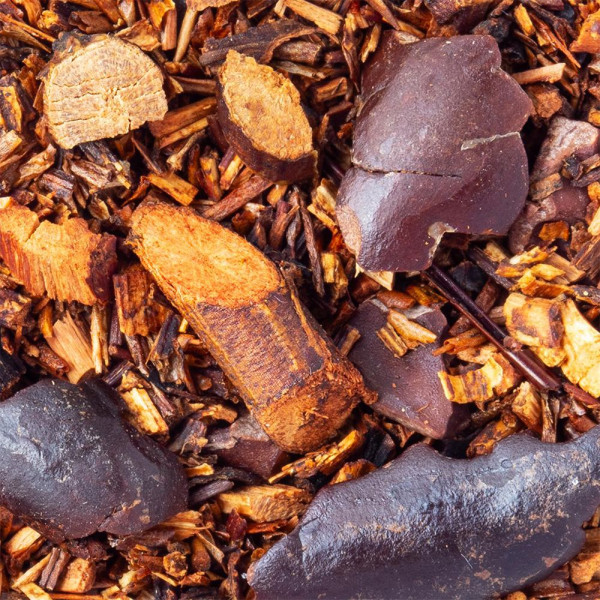 miscela di rooibos e pezzi di scorza per infusione rooibos sogno canadese