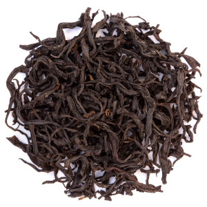 Losse Black Honey 1st Grade zwarte thee bladeren Thés & Traditions op witte achtergrond