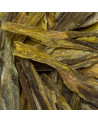 Organic Tai Ping Hou Kui Superior tea leaves dried in close-up