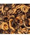 Schwarztee Black Golden Snail 1st Grade – gerollte Blätter mit goldenen Reflexen