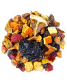 mélange de fruits séchés pomme prune cerise orange pour tisane gâteau aux pommes Thés et Traditions