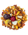 mélange de tisane fruits séchés cerise coco morceaux de pomme et graines de chia