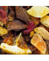 Mischung aus getrockneten Früchten und Gewürzen für Kräutertee Herr Lebkuchen Thés & Traditions